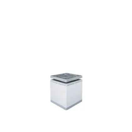 Nogica cetvrtasta 40x40x50mm aluminijumska-Mat