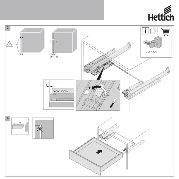 H Actro Push to open mehanizam 8-20 kg 250-600mm (9257891) - slika 6
