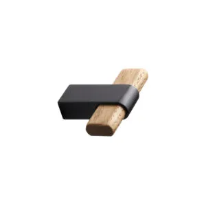 FURNIPART RUČICA CROSSING T L-50 CLEAR LACQUERED/MATT BLACK