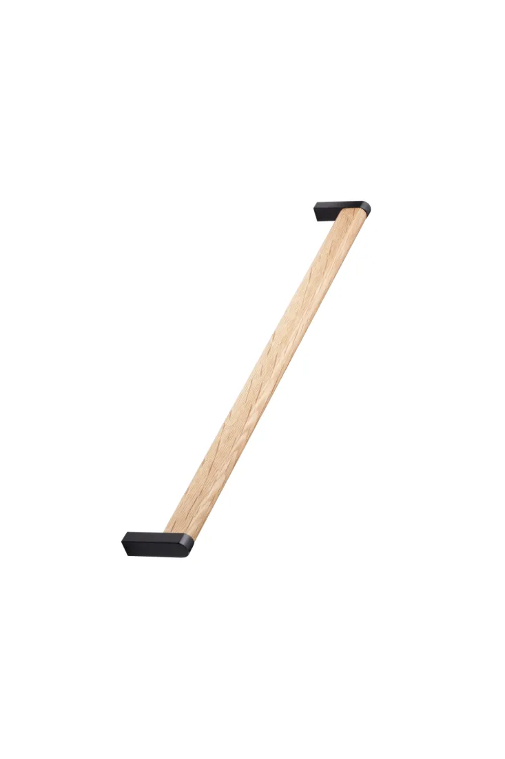 FURNIPART RUČICA CROSSING L-320 CLEAR LACQUERED/MATT BLACK