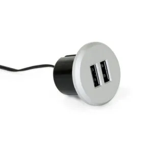 USB UTIČNICA PLUGY 12V DC ALU
