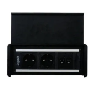 UTIČNICA FRAME BLACK COVER – 2XPOWER 1XUSBCHARGER