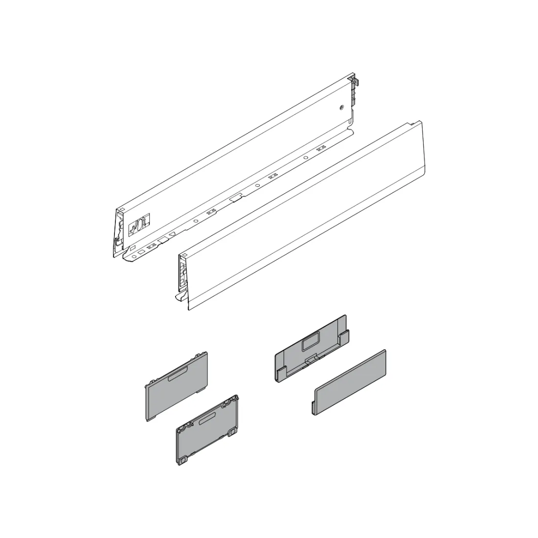 MERIVOBOX STRANICA BELA KOMPLET L/D L-300MM 470M300SW
